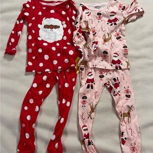Carter's Festive Red and‎ Pink Pajama Set